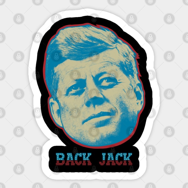 JFK Sticker by Art from the Blue Room